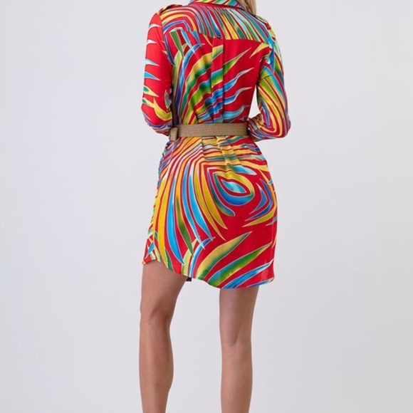 Tropical Peek-a-Boo Dress - Picture 3 of 7